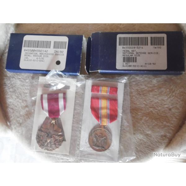 lot de 2 m�dailles US