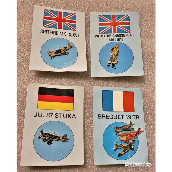 LOT 4 PINS - Avions - Arm�e de l'air - J.Y. SEGALEN - Collection (JYS) -