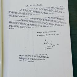 Rare documentation technique originale du Laboratoire de Balistique de