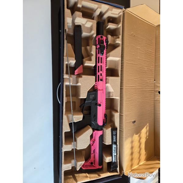 R�plique Airsoft Specna Arms X-Series (AR9 / PCC) Rose & Noire - Tr�s bon �tat (2-3 parties)