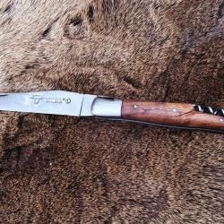 Vente ou &eacute;change -Laguiole en Aubrac 12 cm Noyer Tire-Bouchon Sandvik 12C27 Guilloch&eacute;.Laguiole en Au