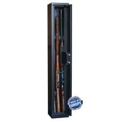 Armoire Forte 3 Fusil Arme Longue Carabine Chasse Coffre Fort Rangement Interieur Serrure Cl&eacute; Neuf