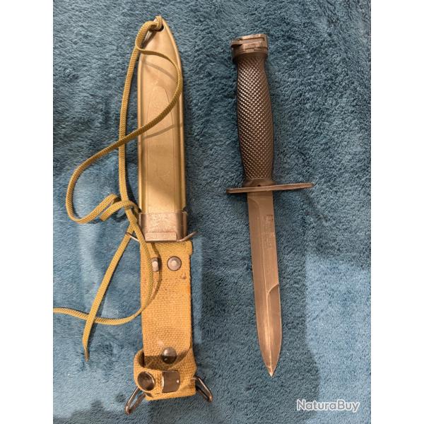 Rare Baionnette COLT US M7 originale - CONTRAT COLT'S (USA)