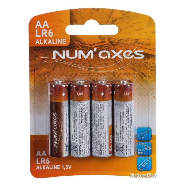 NUM'AXES Piles AA LR6 1,5V (x4)