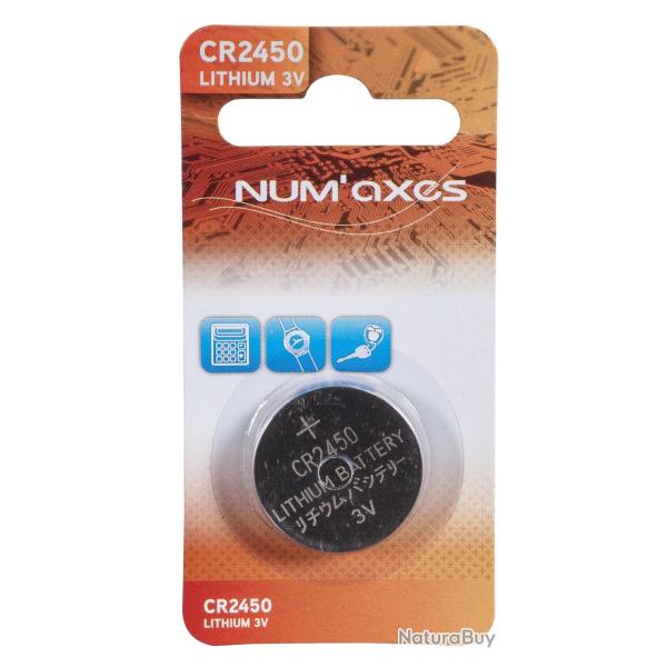 NUM'AXES Pile CR2450 Lithium 3V