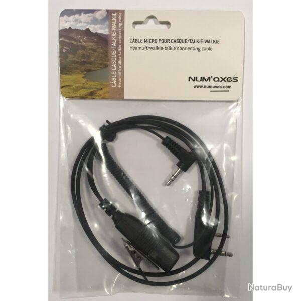 Num'Axes C�ble micro casque/talkie Jack 3,5 mm