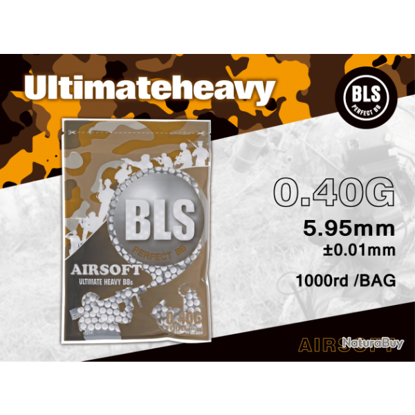 Billes biod�gradables BLS 0,40g - Sachet de 1000 billes - 0.40g - 0.40g BLS