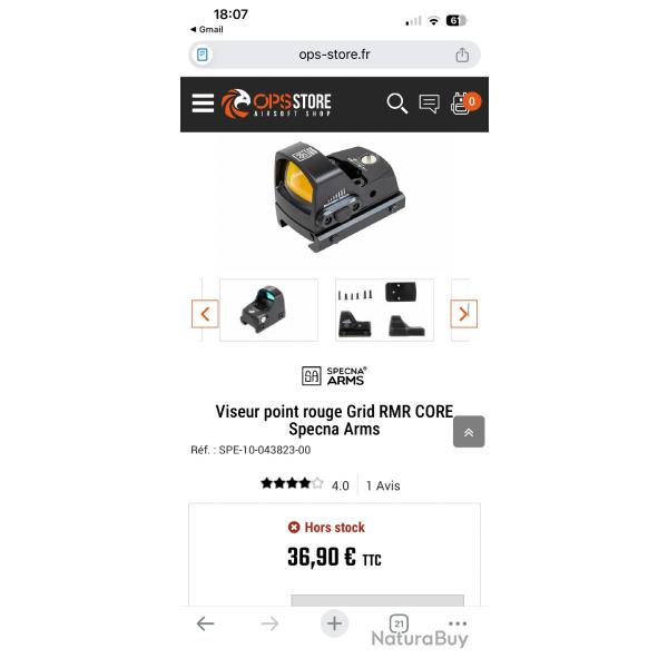 Viseur point rouge neuf Grid