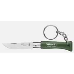 Couteau pliant porte-cl&eacute;s OPINEL kaki N&deg;2 inox