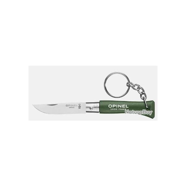 Couteau pliant porte-cl�s OPINEL kaki N�2 inox