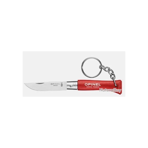 Couteau pliant porte-cl�s OPINEL rouge N�2 inox