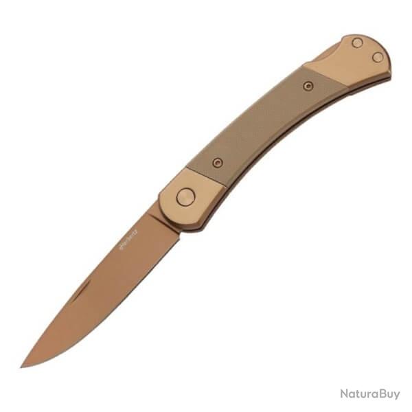 Couteau pliant Herbertz Titane or rose/G10 sable 11cm