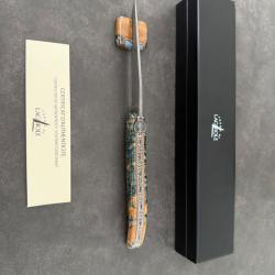 Laguiole de collection Pi&egrave;ce unique Fabriqu&eacute; par le meilleur ouvrier de France S. Rambaud.