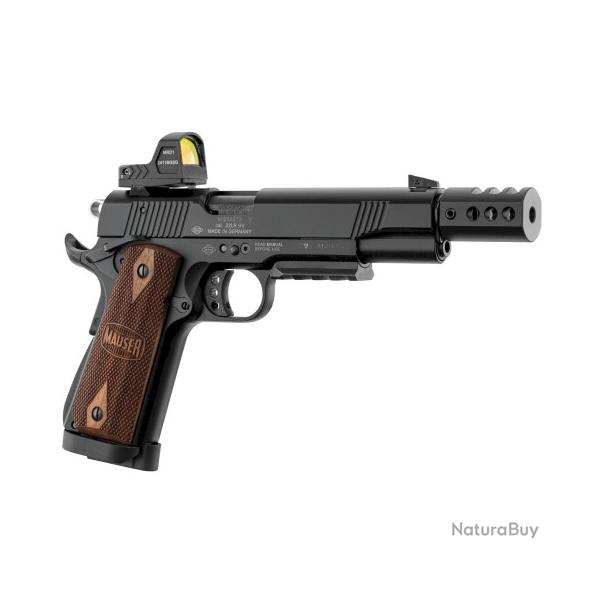 Pistolet MAUSER 1911 comp�tition cal.22lr avec point rouge