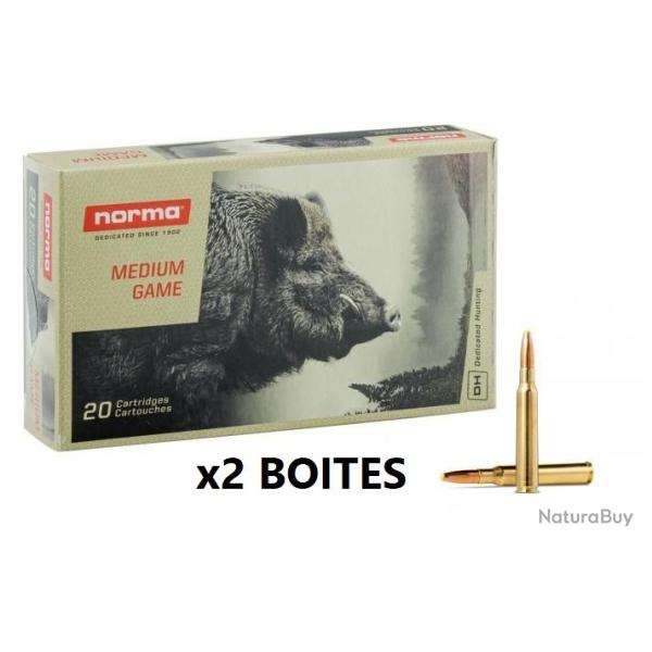 2 Boites de 20 Balles Norma Calibre 300 win mag PPDC 180GR