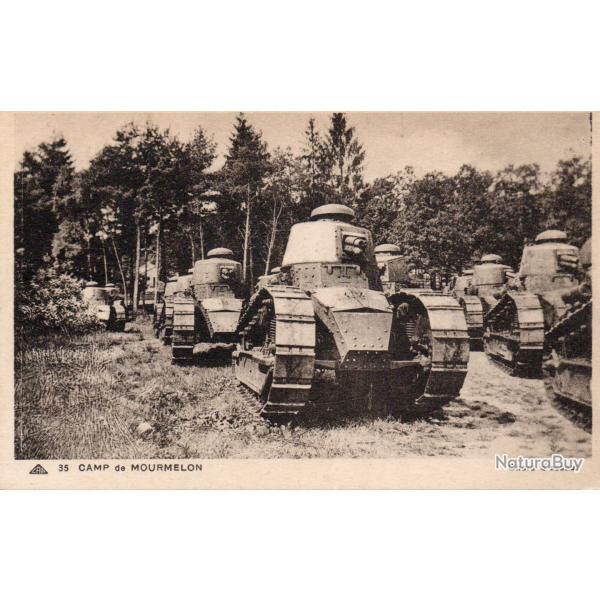 Carte Postale Ancienne - Camp de Mourmelon - Chars d'assaut  -N�8258
