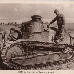 Carte Postale - Camp de Mailly - Tank pr&ecirc;t &agrave; partir -N&deg;8257