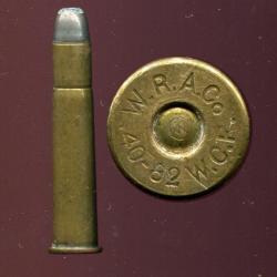 .40-82 WCF Winchester - marque : WRACo - balle cuivre &eacute;tam&eacute; pointe plomb plate