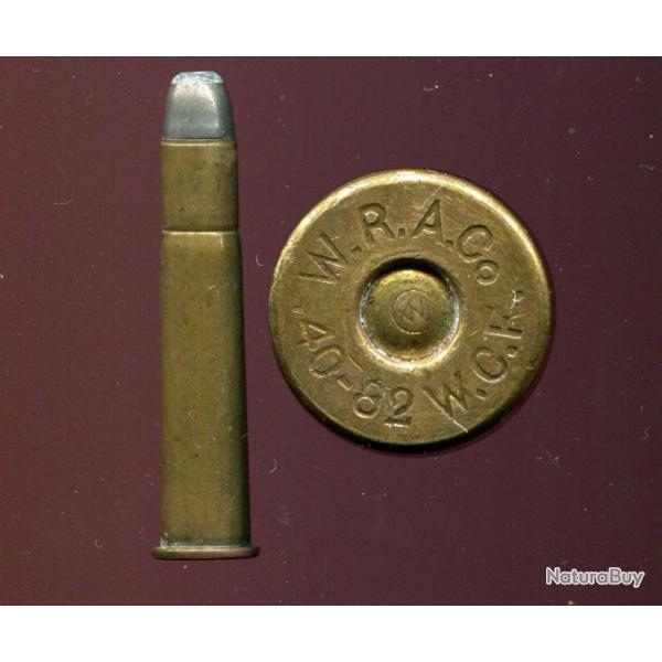 .40-82 WCF Winchester - marque : WRACo - balle cuivre �tam� pointe plomb plate