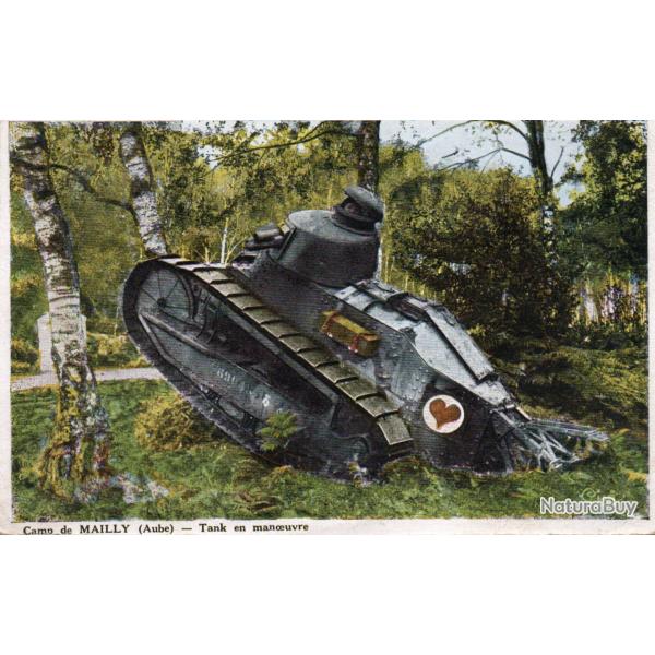 Carte Postale - Camp de Mailly (Aube) - Tank en manoeuvre -N�8256