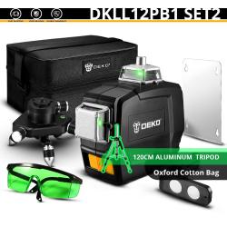 Niveau Laser Rotatif 360 Auto Nivelant 3D 12 Lignes -DKLL12PB1 SET2