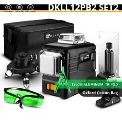 Niveau Laser Rotatif 360 Auto Nivelant 3D 12 Lignes -DKLL12PB2 SET2