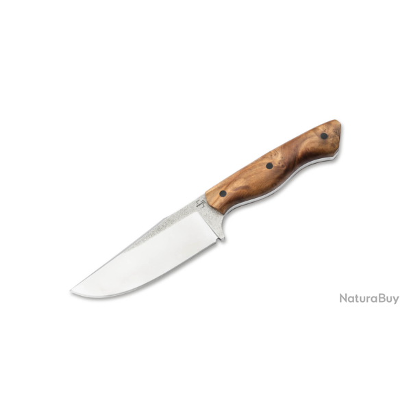 Couteau Fixe Boker Plus Overnighter 02BP0025 D2 Burl Wood