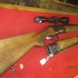 Mixte CZ/BRNO Cal 12/70 et 7x57R + Jeu de canons 12/70