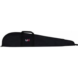 Fourreau carabine &agrave; plombs poche zipp&eacute;e bretelle toile noir 123cm