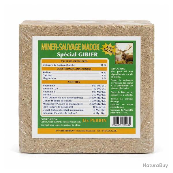 Bloc de Sel enrichi en min�raux pour Grand gibier 10kg � l'unit�