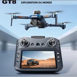 Drone GT8 authentique, cam&eacute;ra double professionnelle 8K, GPS, moteur sans balais, vol stationnaire