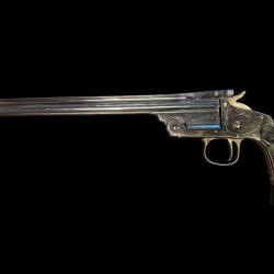 pistolet smith and wesson mod&egrave;le of 1891 single shot canon de 25,5 cm !!!    calibre 22 lr