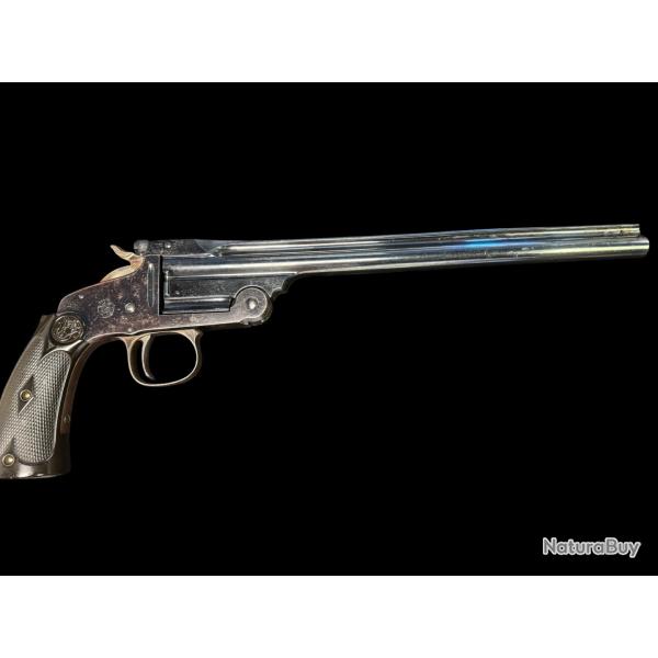 pistolet smith and wesson mod�le of 1891 single shot canon de 25,5 cm !!!    calibre 22 lr