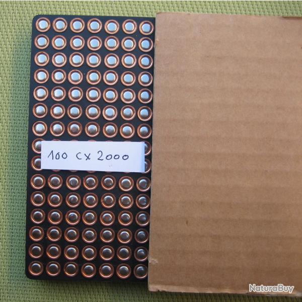 Lot de 100 amorces Cheddite CX 2000 vendues en plaquette