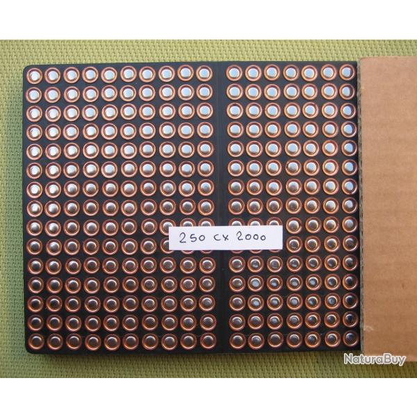 Lot de 250 amorces Cheddite CX 2000 vendues en plaquette