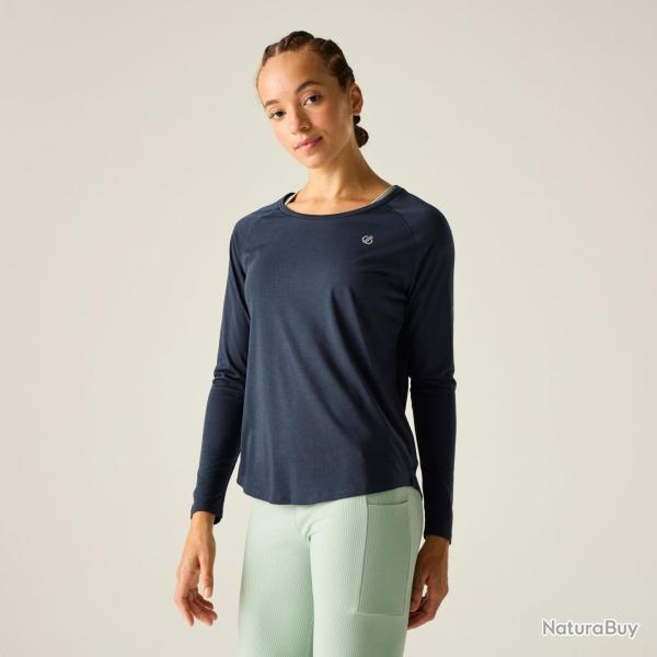 Tee Shirt Manches Longues Femme Dare 2B "NIMBLE LONG SLEEVE TEE" 38 Bleu