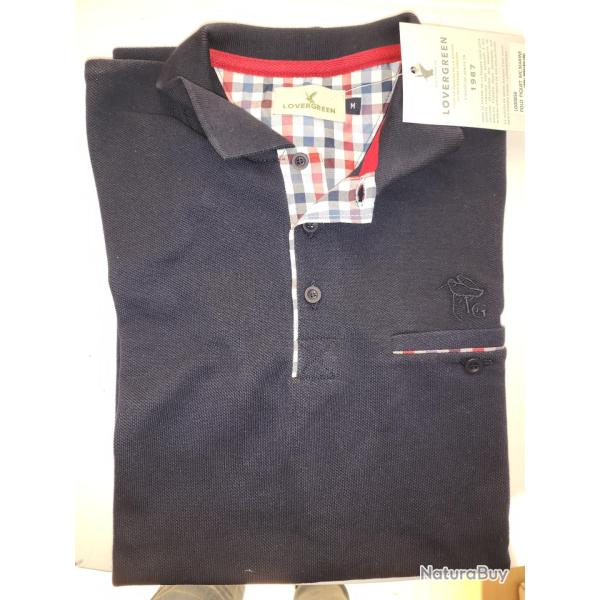 Polo Manches Courtes Marine Taille XXL - LOVERGREEN