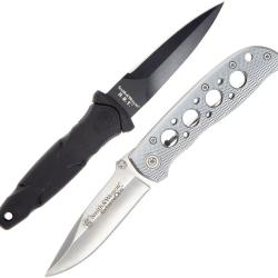 Ensemble de deux couteaux Smith & Wesson Extreme OPS HRT