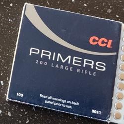 Amorces CCI magnum promets250 large rifle  100 parts