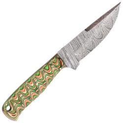 Couteau de chasse et outdoor Rite Edge Hunter Wolorwood lame damas