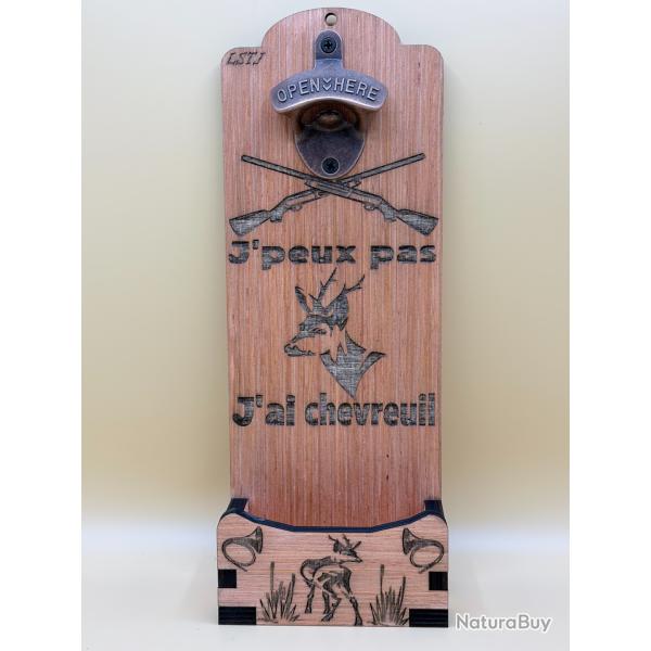 D�capsuleur mural artisanal � Chasse � ? Humour chasse au chevreuil ??