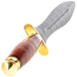 Dague de chasse Rite Edge Damas et cuir compress&eacute;