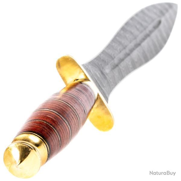 Dague de chasse Rite Edge Damas et cuir compress�