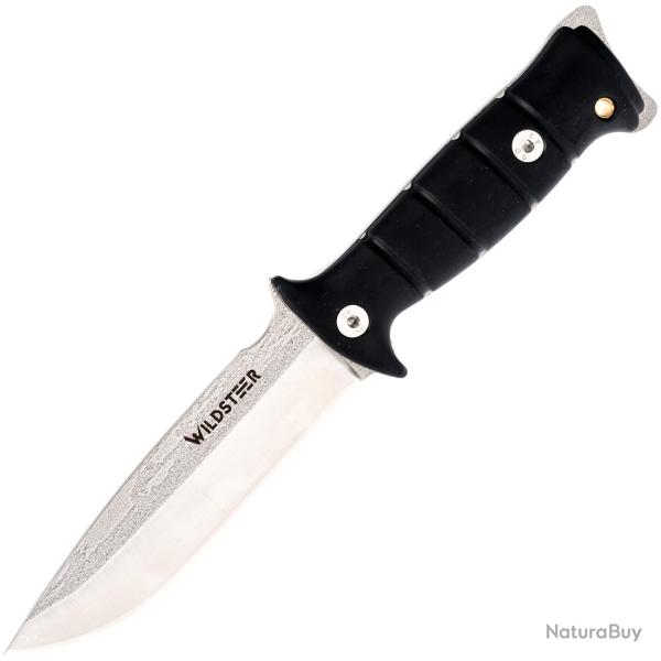Couteau fixe WildSteer Tarasco Outdoor manche noir