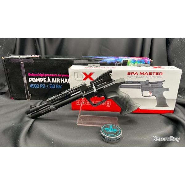 PACK PR�T A TIRER "Nouveaut� 2026" PISTOLET SPA MASTER PCP CAL 4.5MM UMAREX