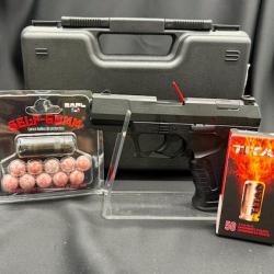 PACK PR&Ecirc;T A TIRER PISTOLET WALTHER P99 SV CAL 9 MM PAK + EMBOUT SELF GOMM