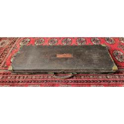 Valise anglaise Ch&ecirc;ne et Cuir pour paire de fusils juxtapos&eacute;s