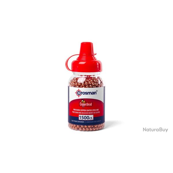 1500 Billes acier Crosman cuivr�es Copperhead Cal. 4,5mm