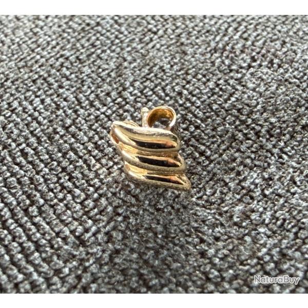 Boucle d'oreille unique en or massif 18 carats - clous