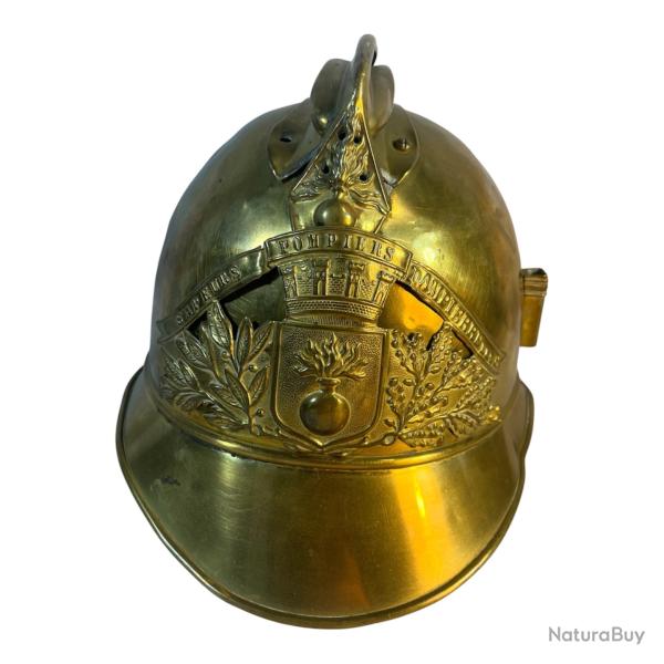 Ancien casque de sapeur-pompier mod�le 1895 - Dampierre-les-Bains